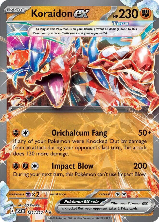 Koraidon EX 121/217 - ME: Ascended Heroes (ASC)