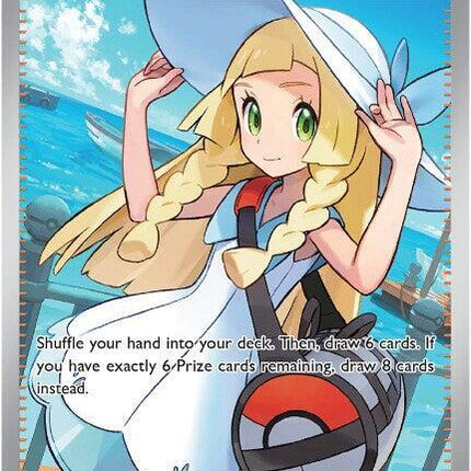 Carta Individual Pokémon Trainer Lillie's Determination 169/132, Supporter Trainer, set Mega Evolution, Ilustración de Atsushi Furusawa- Thunder Cards México