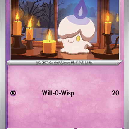 Carta individual Pokémon Litwick 036/084, set Pitch Black, en Thunder Cards México