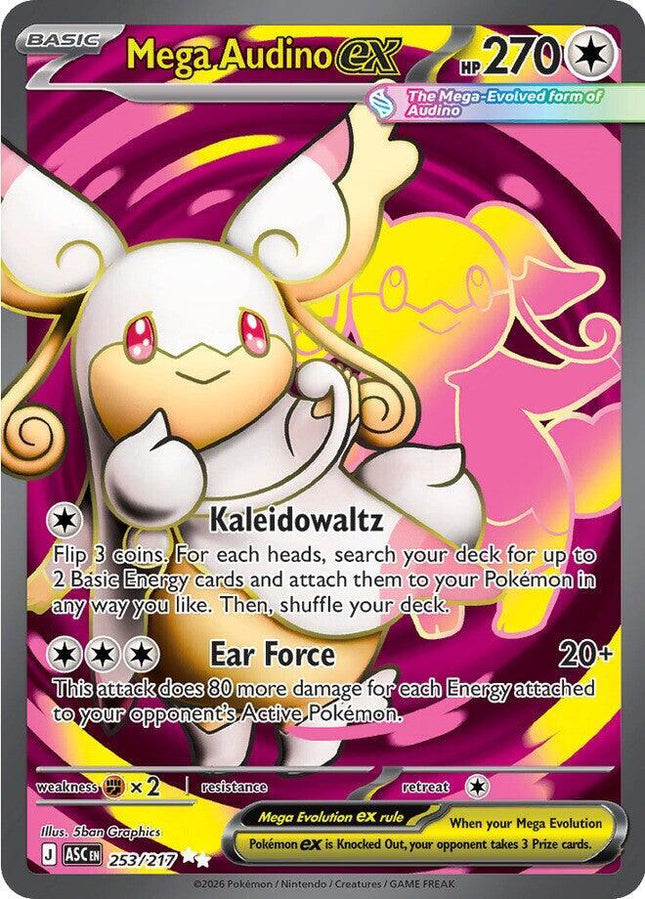 Mega Audino EX FA - 253/217 - ME: Ascended Heroes (ASC)