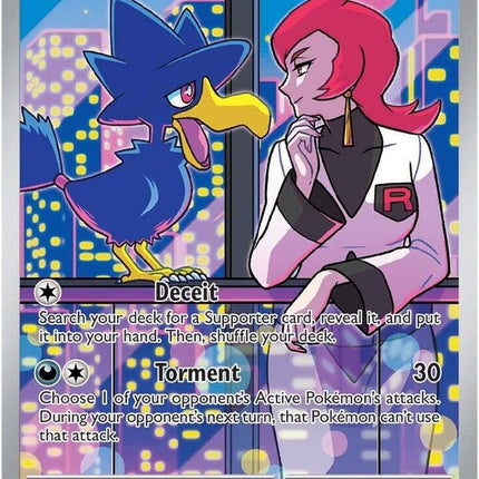 Team Rocket's Murkrow SIR - 200/182 - SV10: Destined Rivals (DRI)