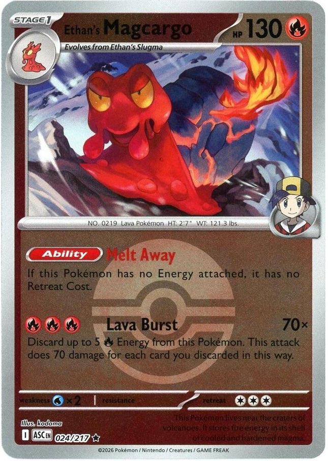 Carta Pokémon Ethan's Magcargo 024/217 - Ascended Heroes - Thunder Cards