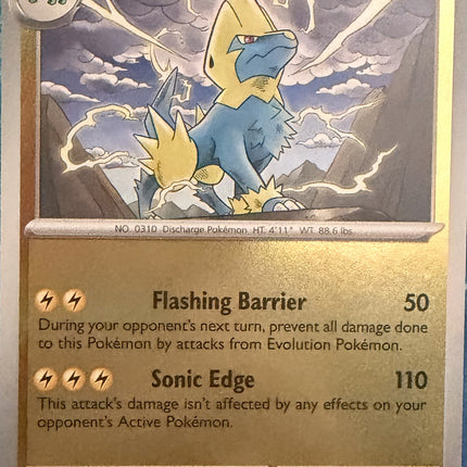 Carta individual Pokémon Manectric 023/084, set Pitch Black, en Thunder Cards México Reverse