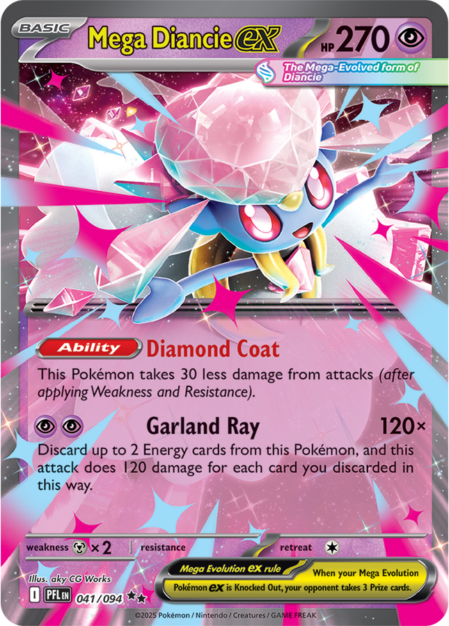 Mega Diancie EX - ME02: Phantasmal Flames (PFL)