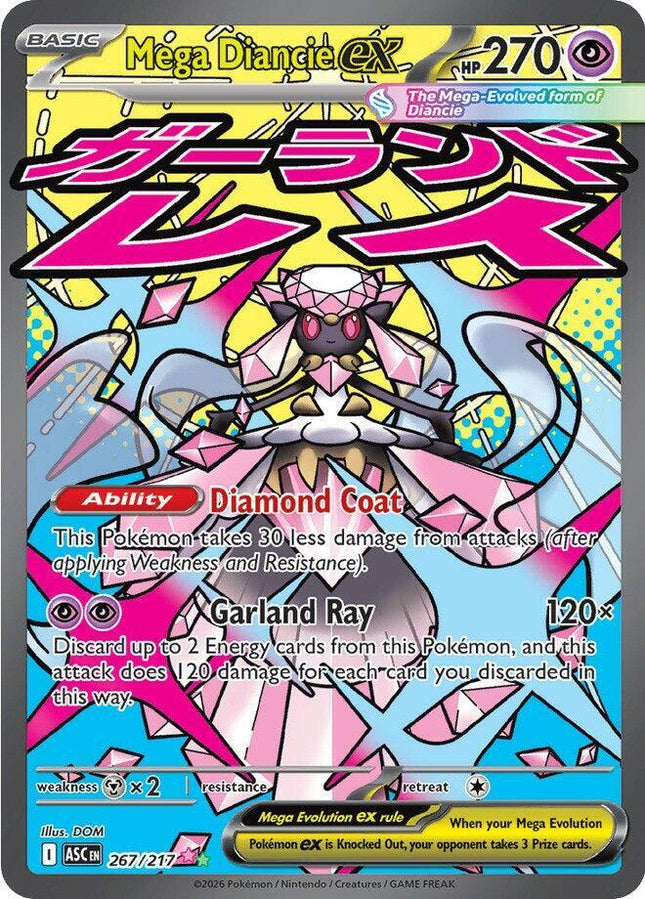 Mega Diancie EX FA - 267/217 - ME: Ascended Heroes (ASC)