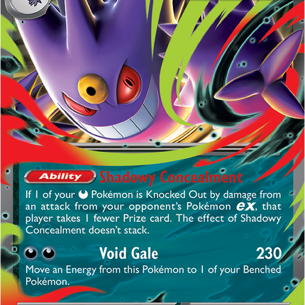 Carta Pokémon Mega Gengar EX (DR) 056/094 del set Phantasmal Flames de Pokémon TCG en Thunder Cards