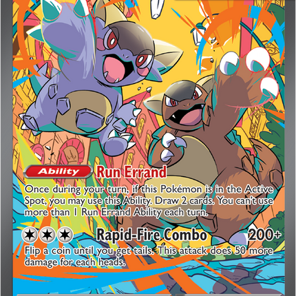Carta Pokémon Mega Kangaskhan EX Special Illustration Rare 182/132 del set Mega Evolution de Pokémon TCG en Thunder Cards México
