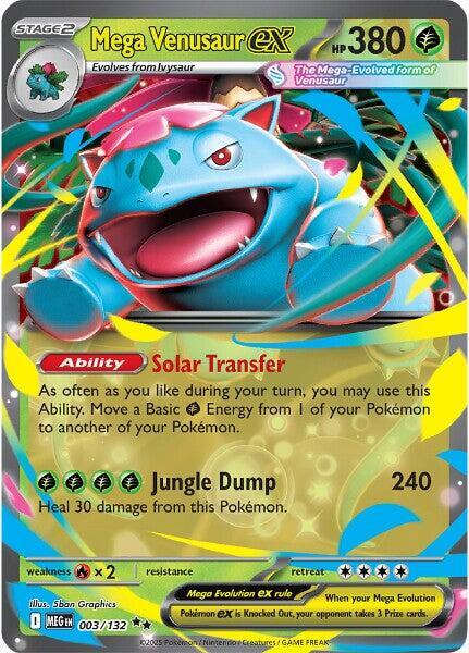 Mega Venusaur EX - 003/132 - ME01: Mega Evolution (MEG)