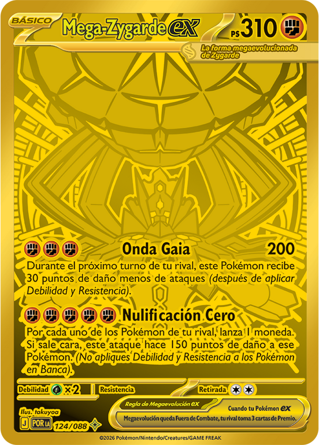 Carta Pokémon Mega Zygarde EX (MHR) 124/088 del set Perfect Order de Pokémon TCG en Thunder Cards | Carta en Español