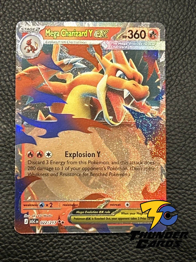 Carta Pokémon Mega Charizard Y EX 022/217 - Ascended Heroes - Thunder Cards