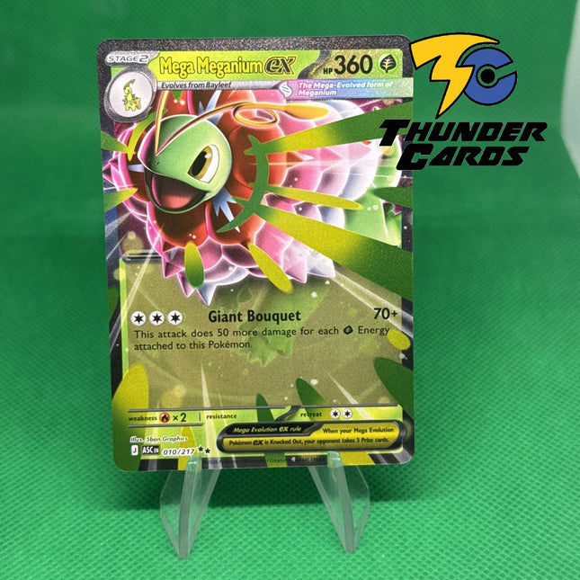 Carta Pokémon Mega Meganium EX 010/217 - Ascended Heroes - Thunder Cards