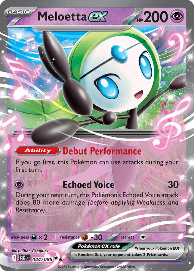 Meloetta EX 044/086 - SV: Black Bolt (BLK)