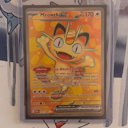 Carta Individual Pokémon Meowth EX Ultra Rare UR 107/088 , BASIC Pokémon 170 HP, set Perfect Order, Ilustración de 5ban Graphics - Thunder Cards México