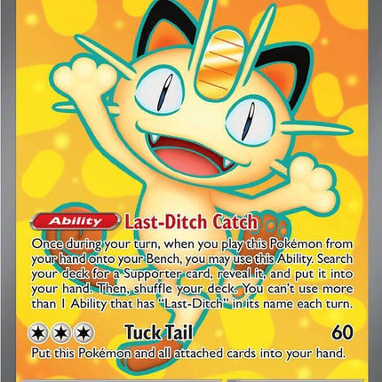 Carta Individual Pokémon Meowth EX Ultra Rare UR 107/088 , BASIC Pokémon 170 HP, set Perfect Order, Ilustración de 5ban Graphics - Thunder Cards México