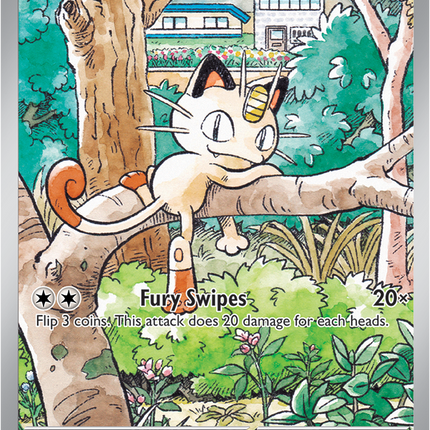 Carta Individual Pokémon Meowth Illustration Rare 106/167, set Phantasmal Flames - Thunder Cards México