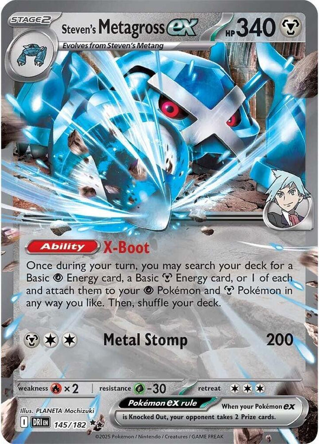 Steven's Metagross EX 145/182 - SV10: Destined Rivals (DRI)