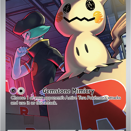 Carta Pokémon Team Rocket's Mimikyu (IR) 238/217 del set Ascended Heroes de Pokémon TCG en Thunder Cards