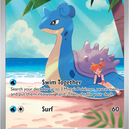 Carta Pokémon Misty's Lapras (IR) 194/182 del set Destined Rivals de Pokémon TCG en Thunder Cards