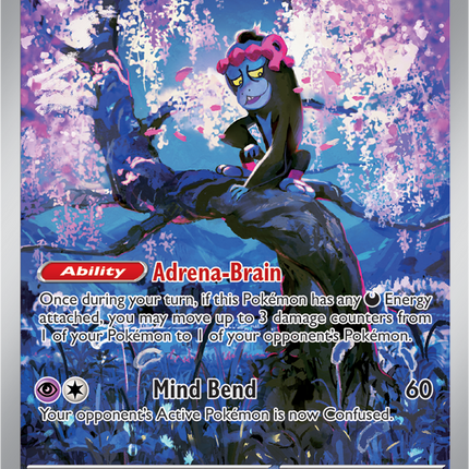 Carta Individual Pokémon Munkidori Illustration Rare 072/064, BASIC Pokémon 110 HP, set Shrouded Fable, Ilustración de Teeziro - Thunder Cards México