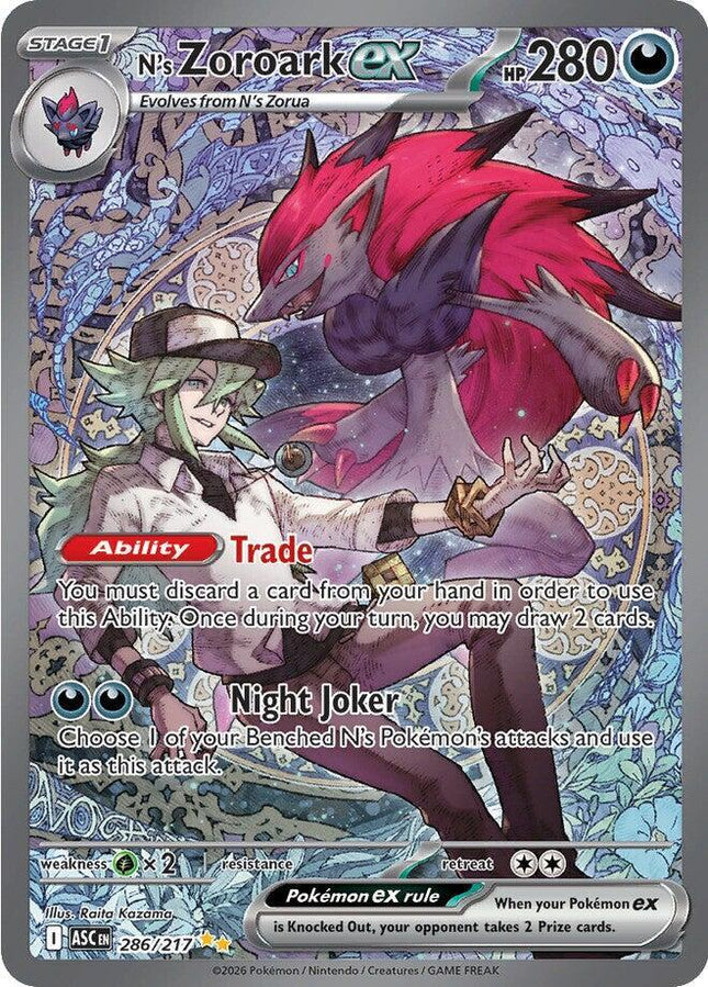 N's Zoroark EX SIR- 286/217 - ME: Ascended Heroes (ASC)