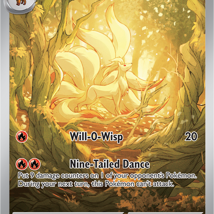 Carta Individual Pokémon Ninetales Illustration Rare 199/197, Trainer, set Obsidian Flames- Thunder Cards México