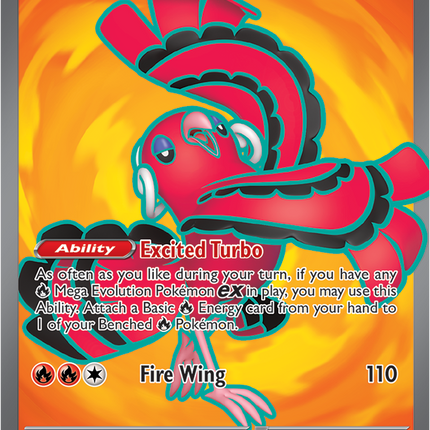 Carta Individual Pokémon Oricorio EX Ultra Rare 110/094, Trainer, set Phantasmal Flames, Ilustración de 5ban Graphics - Thunder Cards México