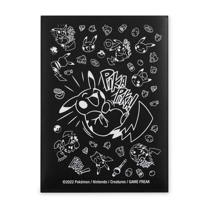 Paquete oficial de micas protectoras Pokémon Center colección Pikachu Comic-Style con diseño estilo cómic en blanco y negro de Pikachu.