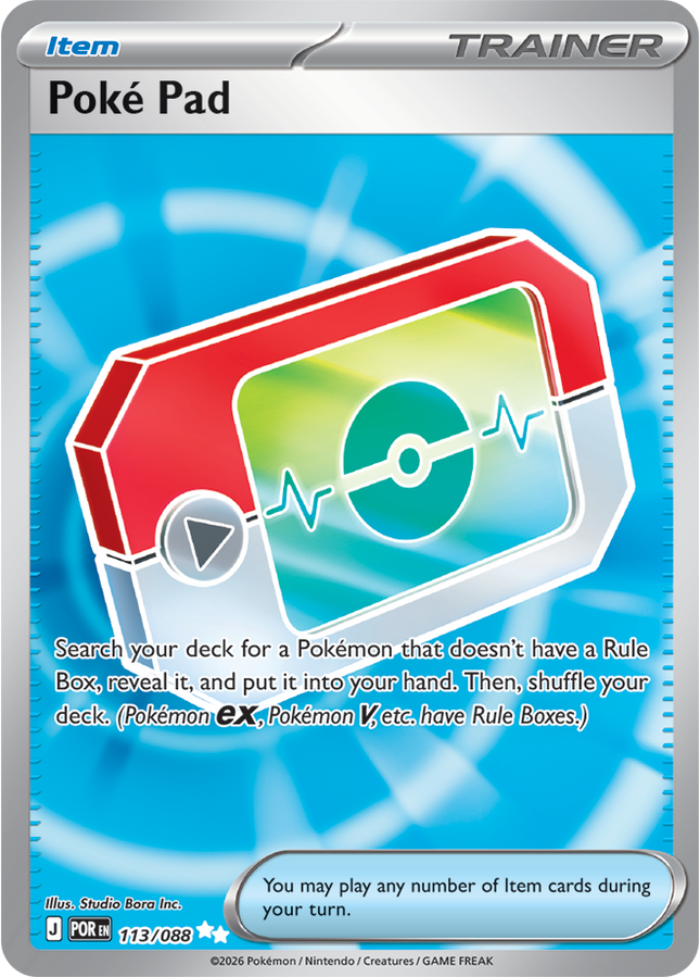 Carta Individual Pokémon Poké Pad Ultra Rare 113/088, Supporter Trainer, set Perfect Order, Ilustración de Studio Bora Inc. - Thunder Cards México