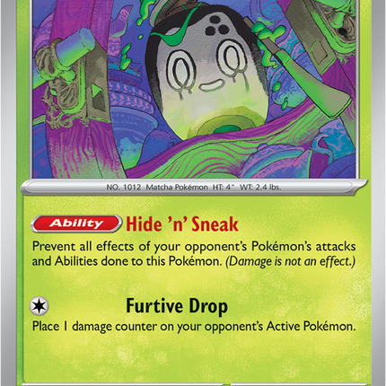 Carta individual Pokémon Poltchageist 005/084, set Pitch Black, en Thunder Cards México