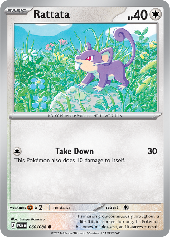 Raticate 060/088- ME03: Perfect Order (POR)