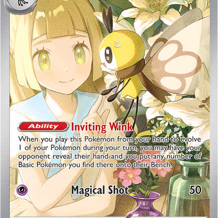 Carta Individual Pokémon Lillie's Ribombee Illustration Rare 164/159, Trainer, set Journey Together - Thunder Cards México
