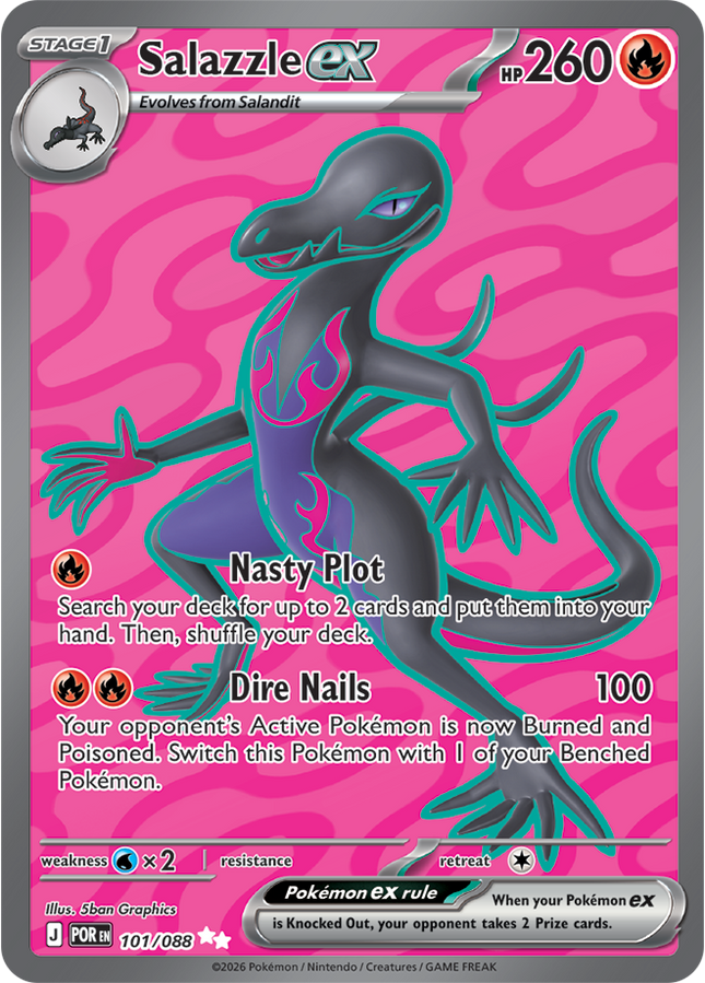 Salazzle EX FA - 101/088 - ME03: Perfect Order (POR)