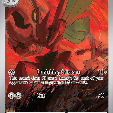 Carta Individual Pokémon Scizor Illustration Rare 205/197, Trainer, set Obsidian Flames- Thunder Cards México