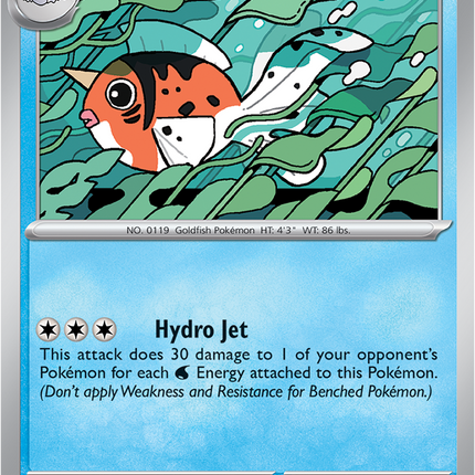 Carta individual Pokémon Seaking 014/084, set Pitch Black, en Thunder Cards México