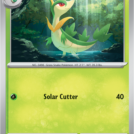 Carta Individual Pokémon Servine 005/088, Stage 1 Pokémon 100 HP, set Perfect Order, Ilustración de Kurata So - Thunder Cards México
