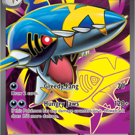 Carta Individual Pokémon Mega Sharpedo EX Ultra Rare 113/094, Trainer, set Phantasmal Flames, Ilustración de 5ban Graphics - Thunder Cards México