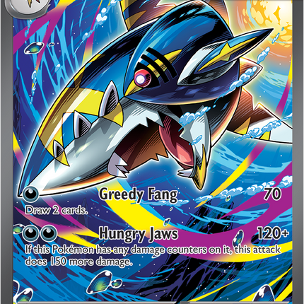 Carta Individual Pokémon Mega Sharpedo EX Special Illustration Rare 127/094, Trainer, set Phantasmal Flames, Ilustración de nagimiso - Thunder Cards México