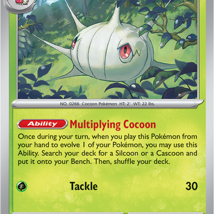 Carta Pokémon Silcoon 012/217 - Ascended Heroes - Thunder Cards