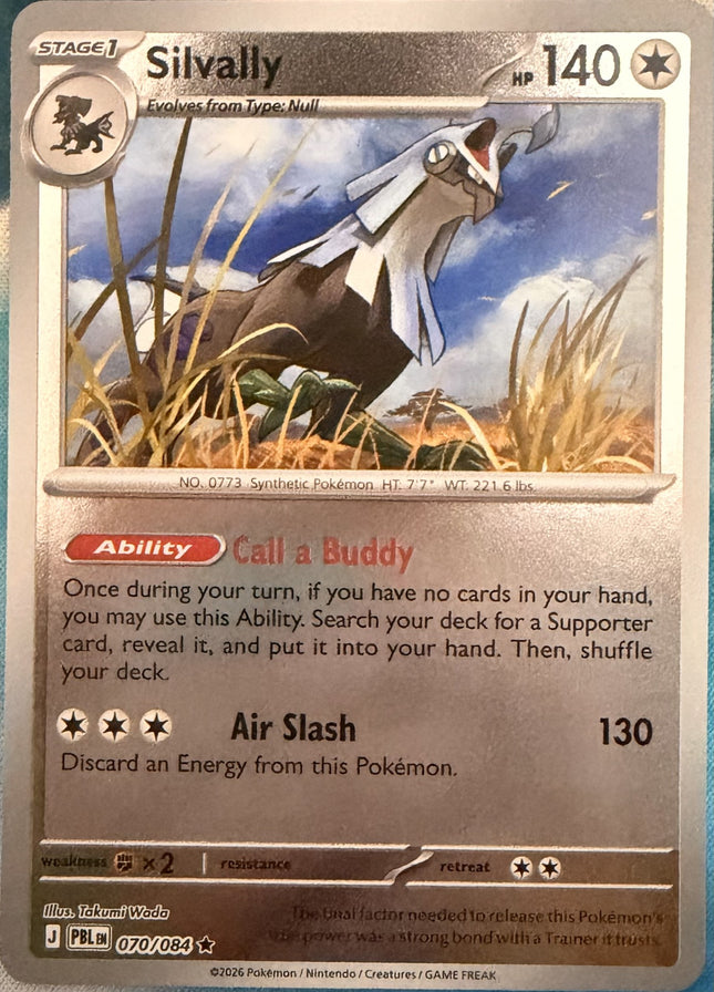 Carta individual Pokémon Silvally 070/084, set Pitch Black, en Thunder Cards México Reverse Holo