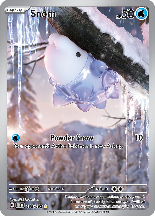 Carta Pokémon Snom (IR) 168/162 del set Temporal Forces de Pokémon TCG en Thunder Cards