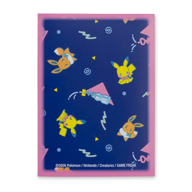 Paquete oficial de micas protectoras Pokémon Center de la colección Pokémon Soda Pop con diseño retro y adorable de Pikachu y Eevee.