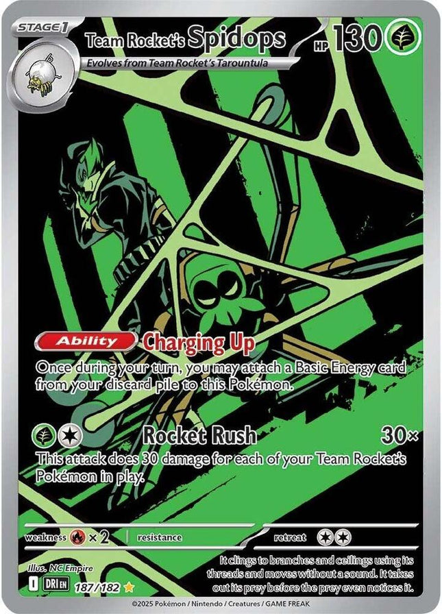 Team Rocket's Spidops IR- 187/182 - SV10: Destined Rivals (DRI)