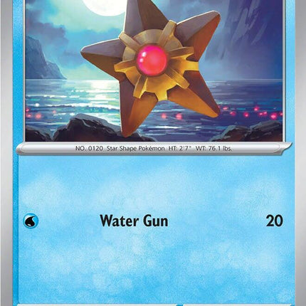 Carta Individual Pokémon Staryu 020/088, BASIC Pokémon 70 HP, set Perfect Order, Ilustración de Takeshi Nakamura- Thunder Cards México