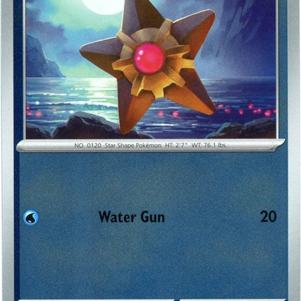 Carta Individual Pokémon Staryu Reverse 020/088, BASIC Pokémon 70 HP, set Perfect Order, Ilustración de Takeshi Nakamura- Thunder Cards México