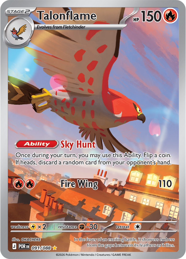 Talonflame- 091/088 IR - ME03: Perfect Order (POR)