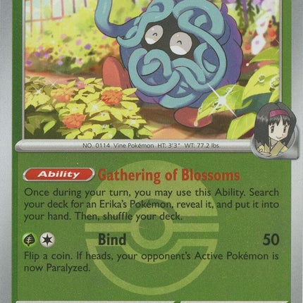 Carta Pokémon Erika's Tangela 007/217 - Ascended Heroes - Thunder Cards