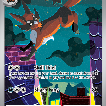 Carta individual Thievul 092/084, set Pitch Black, en Thunder Cards México Illustration Rare 