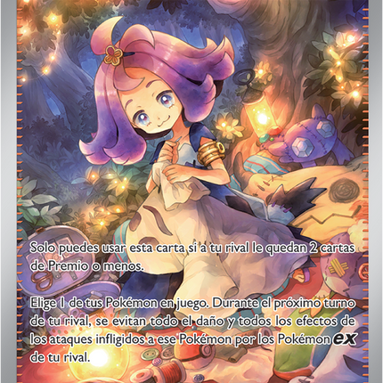 Carta Individual Pokémon Trainer Travesura de Acerola 183/132, Supporter Trainer, set Mega Evolution, Thunder Cards México Carta en Español
