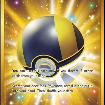 Carta Individual Pokémon Ultra Ball Hyper Rare (HR) 186/172 Supporter Trainer, set Brilliant Stars, Ilustración de sadaji - Thunder Cards México