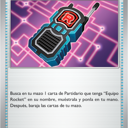 Carta Individual Pokémon Trainer Walkie-talkie Equipo Rocket 209/217, Supporter Trainer, set Ascended Heroes,  Thunder Cards México, Carta en Español